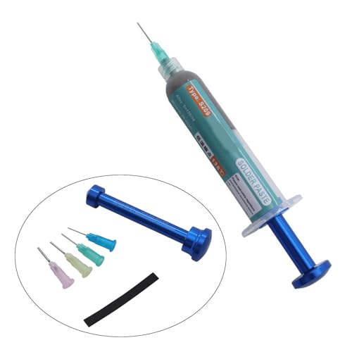 Image of Aluminum Alloy Manual Syringes Dispenser Plunger Tool Solder Flux Pastes Booster for UV Solder Mask Ink Welding Oil Push