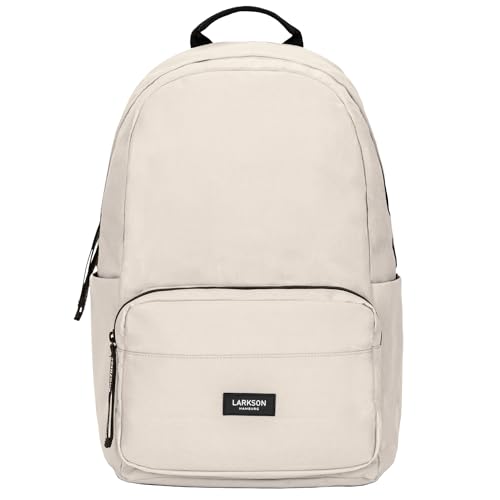 LARKSON Mochila Mujer   Hombre Beige: No 3   Mochilas Portatil   Escolares Jóvenes Universidad