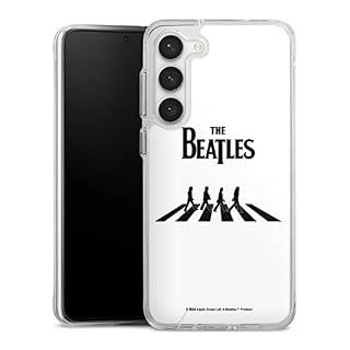 Coque Bumper Transparente Compatible avec Samsung Galaxy S23 Plus Coque Bumper Coque de Protection Bumper The Beatles Abbey Road Musique - Les Beatles, Paul McCartney, John Lennon, RIngo Starr, George Harrison