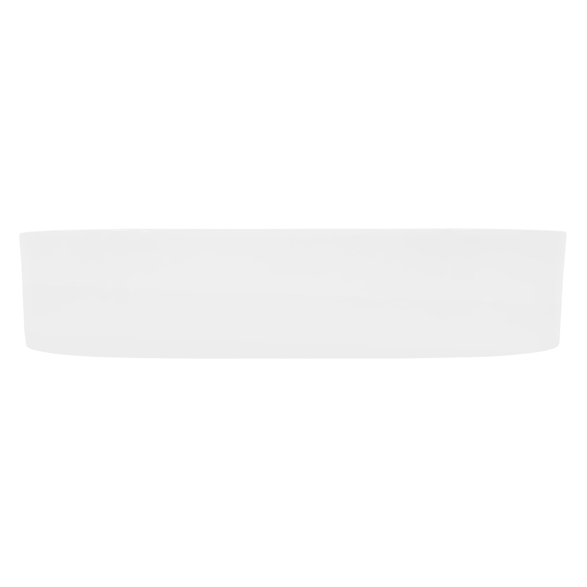 ECD Germany Lavabo en Céramique Blanc 605x380x125 mm avec Garniture de Vidage 1 1/4" Universelle sans Trop-Plein, Design Ovale, Vasque à Poser Moderne, Évier Lave-Mains pour Salle de Bain et Toilette