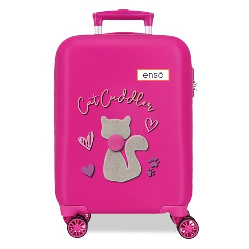 Enso Cat Cuddler Maleta De Cabina Rosa 33x50x20 Cms Rígida Abs Cierre De Combinación Lateral 28,4l 2 Kgs 4 Ruedas Dobles Equipaje Mano Enso Cat Cuddler Maleta De Cabina Rosa 33x50x20 Cms Rígida Abs Cierre De Combinación Lateral 28,4l 2 Kgs 4 Ruedas Dobles Equipaje Mano