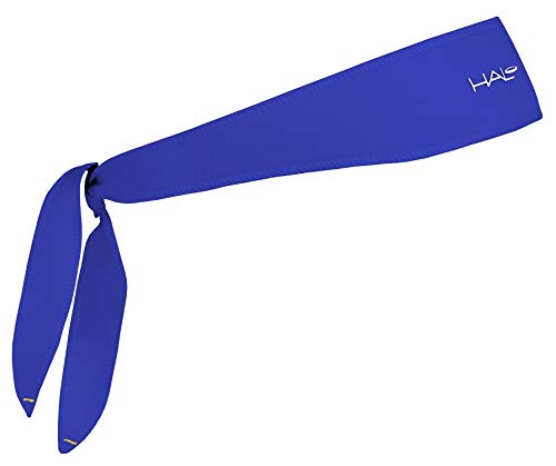 Halo Headband Halo I- Custom Fit- Tie Sweatband for Men and Women, No Slip With Moisture Wicking Dryline Fabric, Royal,One Size