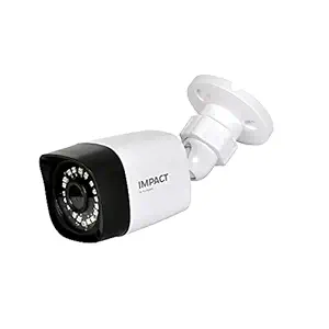 (Renewed) Impact by Honeywell 2 MP Wired Outdoor Bullet Security Camera I 1080p AHD CCTV Camera I Night Vision I OSD Control 4 in 1 UTC Support I Smart IR LED 10~20 Mtr I Made in India I Plastic Housing-White