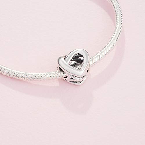 Pandora Moments Women's Sterling Silver Knotted Heart Bracelet Charm