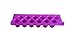 Argos R6004 Purple Polypropylene FlexiRack Pipetting Workstation Microcentrifuge Tubes Insert for 1.5mL 12 Microcentrifuge Tubes (Pack of 5)