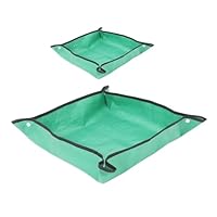 ibasenice 2pcs Garden Mat Set Foldable Planting Mat for Apartment Outdoor Potting Tarp