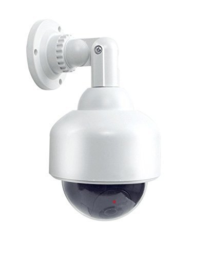 SPJ ENTERPRISE™ Dummy Speed Dome Camera Waterproof CCTV Imitation Security Fake Dummy Camera with Flashing LED Light
