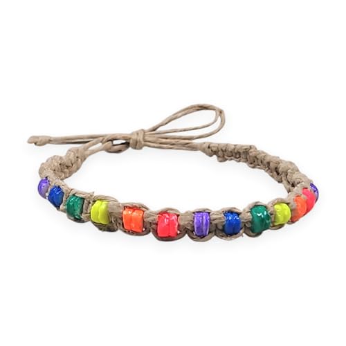 BlueRica Hemp Anklet with Puka Shell Beads