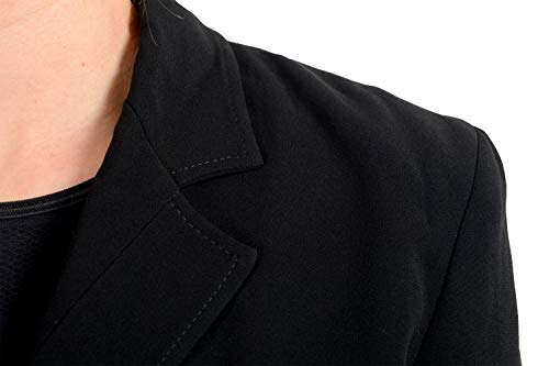 John Galliano Blazer feminino preto de dois botões US L IT 44