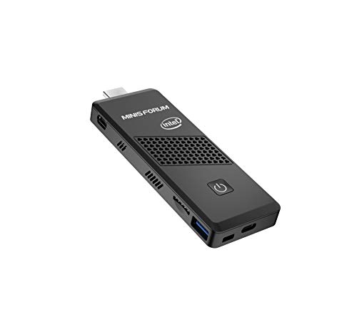 Mini PC, S41 Intel Celoren Processor N4120 4GB DDR4 / 64GB eMMC Stick PC con Windows 10, WLAN de Doble Banda, USB 3.0, Bluetooth 5.0, Encendido automático