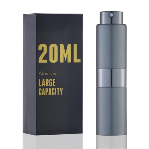 Image of 20ML Perfume Atomizer, 1PCS Travel Cologne Spray Bottle, Mini Empty Sprayer Dispenser (Grey)