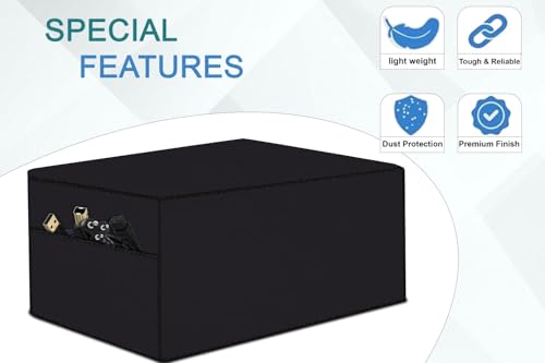 Image of The Furnishing Tree Polyester Waterproof & Dustproof Printer Cover - Compatible with Auto Duplex Laser Brother HL-L2400D Printers, Heavy-Duty coffee Polyester , Dimensions in DxWxH - ( 36x39x20 CM)