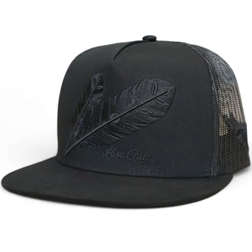 Image of Lost Calf Blackout Feathers - Hats Cap Brown, One Size-X-Large