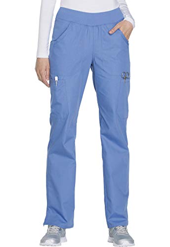 Image of Cherokee Women Scrub Pant with Straight Leg Pull-on Pant Medical Bottom with 4 Pocket & 2-Way Stretch Fabric - WW110