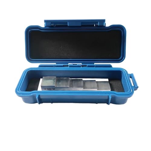 Calibration Test Block, 2.5-5-7.5-10-12.5mm 5 Step Test Block 1018 Steel Calibration Block for Ultrasonic Thickness Gauge miniatura 2