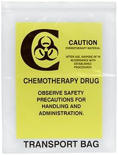 12" x 15" Chemotherapy Drug Transport Zipper Bag (4 mil)