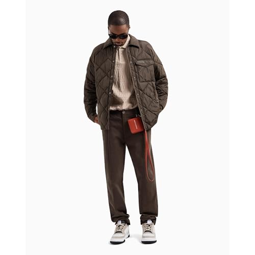 Armani Exchange Men's Snap Up Box Quilt Light Weight Jacket2