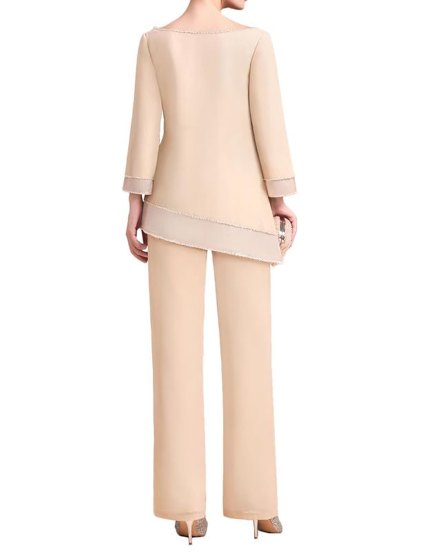 Mother of The Bride Dresses Pant Suits Chiffon Grandmother of The Groom Dress for Women Long Formal Dress2