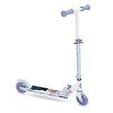 patinete infantil frozen disney 3 rodas gel + led + freio Ligero: el patinete de 2 ruedas Mondo presenta una construcción liviana (1,9 kg) y resistente que es fácil de transportar de la ciudad al parque cuando está plegado; ideal para un regalo