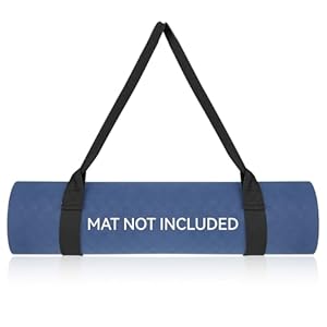 Black Yoga Mat Straps, Yoga Strap for Carrying Mat Multi-purpose Yoga Mat Holder Sling Adjustable Straps Yoga Mat Holder Sling for Most Size Mats (Yoga Mat Not Included)