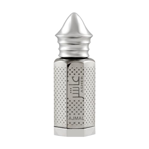 Image of AJMAL Asher Attar Oil| Floral & Oudh Fragrance | Unisex Non-Alcoholic | Long Lasting Attar Men & Women - 12 Ml