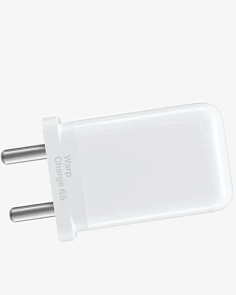 Image of Original 65 Watt OnePluss Wrap Charger C to C Cable for OnePluss 10 /10 Pro /9 /9 Pro / 9R / 8 / 8T / Nord /CE White Type-C Charging Adapter (Adaptor & Cable) (83S000448)