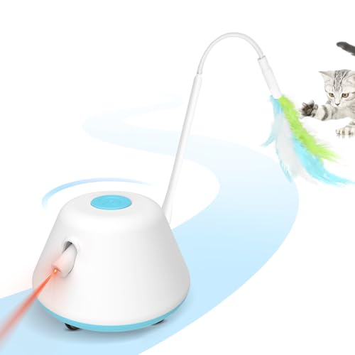 TGFIX Laser katzenspielzeug,3 in 1 laserpointer& Federn&Räder, die Laufen können für Kleine Große Katzen Spielzeug für Katzen,flaufrad Katze,cat Laser Toy,selbstbeschäftigung TGFIX Laser katzenspielzeug,3 in 1 laserpointer& Federn&Räder, die Laufen können für Kleine Große Katzen Spielzeug für Katzen,flaufrad Katze,cat Laser Toy,selbstbeschäftigung