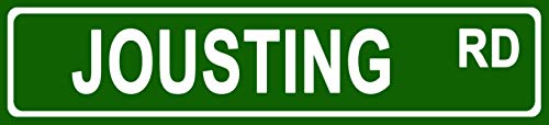 Makoroni - Jousting Sports Aluminum Metal 4x18 inc. Decorative Street and Room Sign