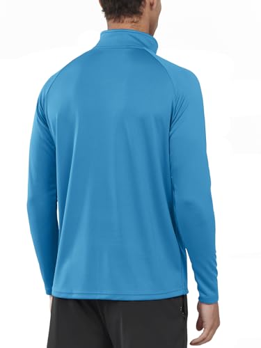 Image of NORTHYARD Men's Quarter Zip Pullover Athletic Running Shirt Long Sleeve