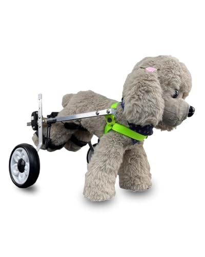 Silla de ruedas para perros lesionados: andador ajustable de aluminio para mascotas