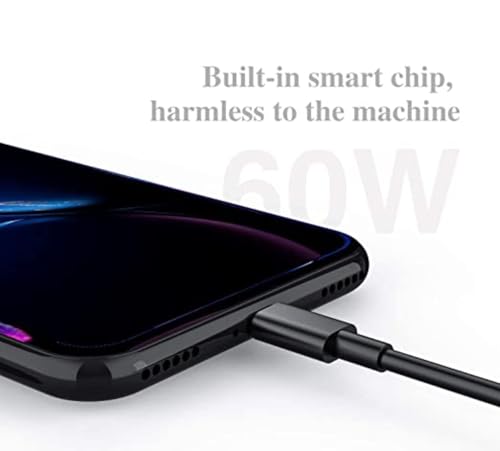 Image of BLACKSHEEP Type C to Type C USB Cable for Motorola Edge 50 Fusion, Moto G85 5G,Edge 50 Neo,G84 5G,Edge 40,Moto G45 5G,Edge 50 pro PD Charger Cable | Rapid Quick Dash Fast Charging Cable,-BLACK