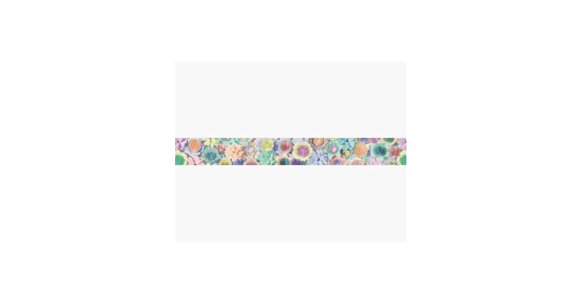 【8565】海外　マステ　6m巻売り　ラメ加工カッティング　お花 8565】海外 マステ 6m巻売り ラメ加工カッティング お花 - メルカリ