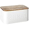 Mud Pie Circa Bread Box white, 5 1/4" x 12"