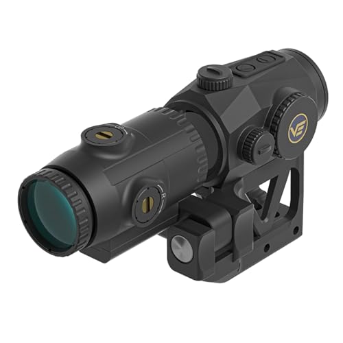 Vector Optics Scrapper 1x25 Multi-Reticle Red Dot Reflex Sight & Paragon 3X Magnifier Combo w/Integrated One-Piece Flip-to-Side Picatinny Mount 2.26 Inch Center Height IP67 SCRMMK-01