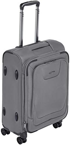 Amazon Basics Expandable Softside Carry-On Spinner Luggage Suitcase With TSA Lock And Wheels – 23 Inch, Grey Amazon Basics Expandable Softside Carry-On Spinner Luggage Suitcase With TSA Lock And Wheels – 23 Inch, Grey
