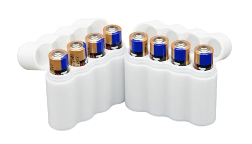 Protect Your Power - Slimline AAA Battery Case, Compact Durable TPU Organizer for Safe Storage...