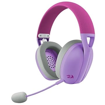 HEADSET GAMER REDRAGON IRE PRO, WIRELESS, DRIVERS DE 40 MM, ROSA