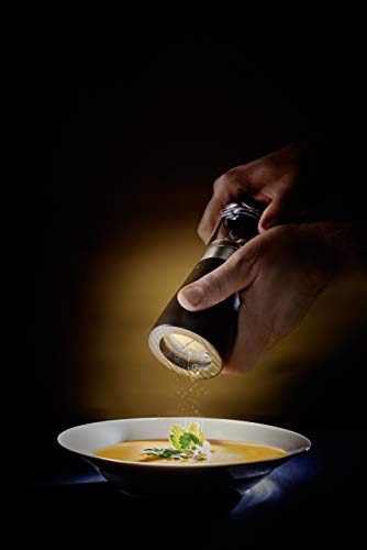 Foto von PEUGEOT - Muskatnussmühle Madras 15 cm - Stahlmahlwerk - Buchenholz und Edelstahl - Aus Holz mit PEFC-Siegel - Schokoladenbraun