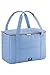 Grande borsa termica da città, colore azzurro L, 44 x 22 x 29 cm, volume 28 l, con maniglie larghe, per picnic, scuola, gite, viaggi