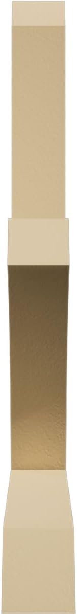 108"W x 58 1/2"H x 6"D x 6"F, 13/12 Pitch, Redmond Signature Urethane Gable Bracket, Primed Tan