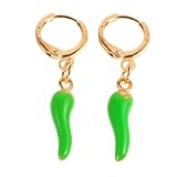 Toyvian Boucles Oreilles Piment Pendantes Créoles Corne Italienne Légumes Bijoux Femmes ...