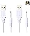 VibeMax (2 Pack) Fast Charging Replacement USB Cable | DC Charger Cord - 2 Ft - 2.5mm