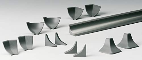 Preisvergleich Produktbild Naber System Piccolo 14 Wandanschlussprofil, edelstahlfarbig