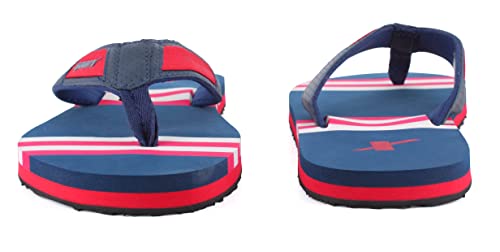 Image of SPARX Men SFG-66 Navy Blue Red Flip Flops (SF0066G NBRD 0008)
