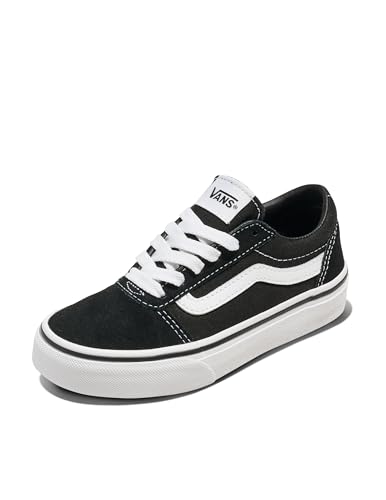 Vans Unisex Kinder Ward Sneaker, Suede Canvas Black White, 37 EU Vans Unisex Kinder Ward Sneaker, Suede Canvas Black White, 37 EU