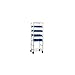 New Age Industrial 93037 Full Size Mobile Open-Sided Cup/Glass Cart