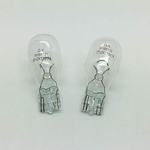 2 x 921B W16W High Level Brake Stop Light Car Bulb 955 12v 16w W2.1 x 9.5D 35mm Cover