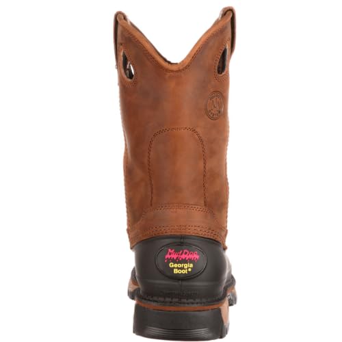 Image of Georgia Boot Men's Muddog Steel Toe Waterproof Wellington Boots