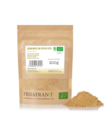 FRISAFRAN | Biologische Gemberpoeder | 200g | Gemberpoeder | Biologische Gemberpoeder | Biologische Gemberpoeder | Gemberpoeder | Gemberpoeder | Biologische Gemberpoeder | Gemberpoeder