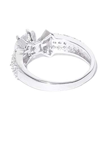 Non-Precious Metal Brass and Cubic Zirconia Ring